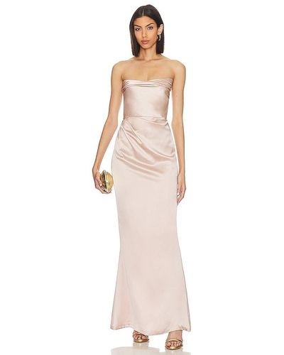 Nookie Emelie Strapless Gown - Natural
