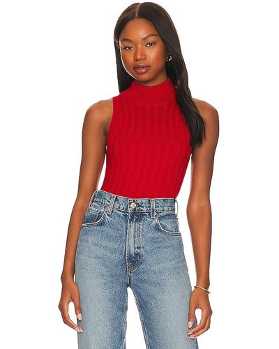 superdown Montana Knit Top - Red