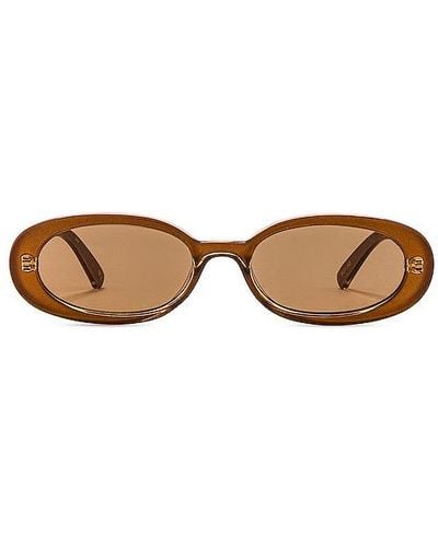 Le Specs Outta Love Sunglasses - Brown
