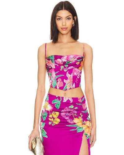Rococo Sand TOP CROPPED MEGAN - Rose