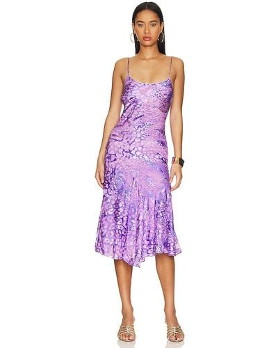 Nbd Sheila Midi Dress - Purple