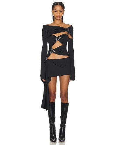 Lado Bokuchava Arrow Dress - Black