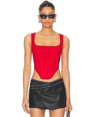 Miaou Campbell Corset - Red