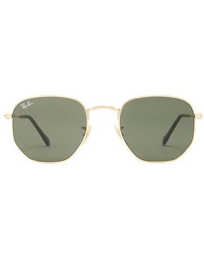 Ray-Ban Hexagonal Flat Lenses Sunglasses - Green