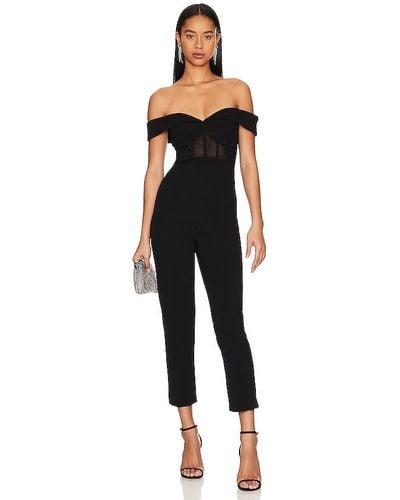 Misha Collection Colby bonded jumpsuit - Negro