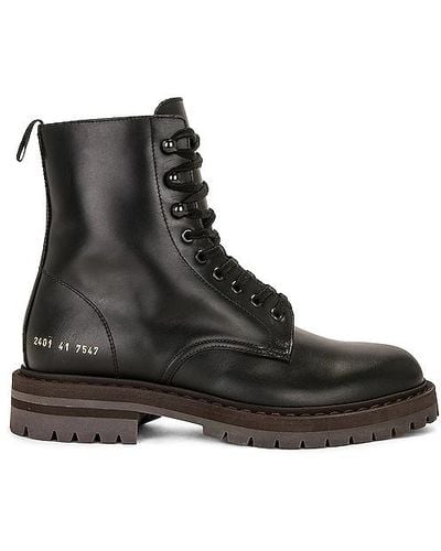 Common Projects BOOTS LEATHER WINTER COMBAT - Schwarz