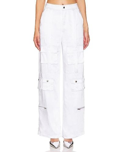 BY.DYLN Randy Cargo Trousers - White