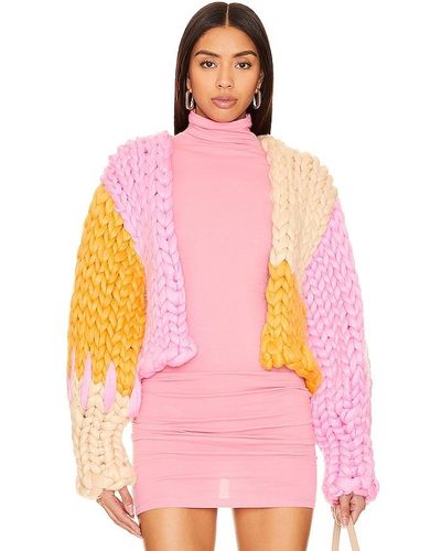 Hope Macaulay Athena Colossal Knit Jacket - Pink