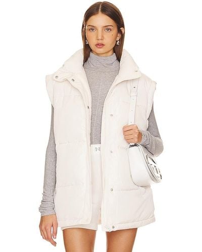 The Upside Chalet Oslo Puffer Gilet - White