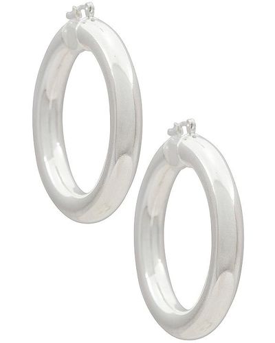 Child Of Wild BOUCLES D'OREILLES ANNEAUX TUBE AUBREE - Blanc