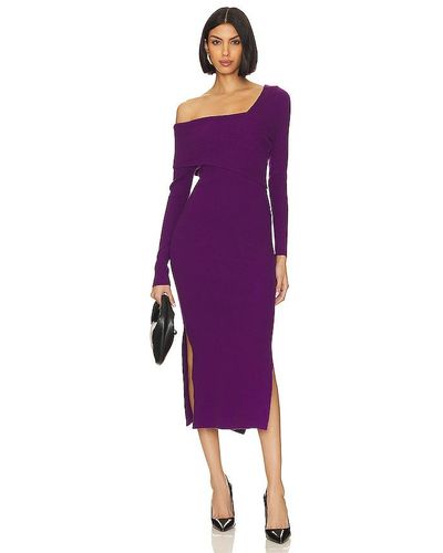 Line & Dot Sylvie Midi Dress - Purple