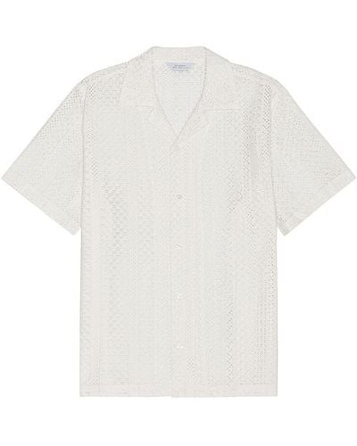 Saturdays NYC Canty Cotton Lace Shirt - White
