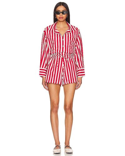 Faithfull The Brand PLAYSUIT ISOLE - Rot