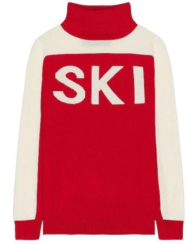 Perfect Moment Pm 3d Ski Turtleneck Sweater - Red