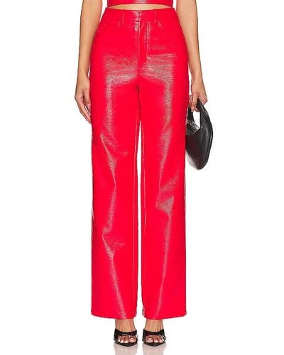 ROTATE BIRGER CHRISTENSEN Straight Trousers - Red