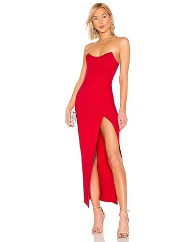 superdown Ryleigh Strapless Maxi Dress - Red