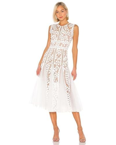 Bronx and Banco Saba Blanc Midi Dress - White