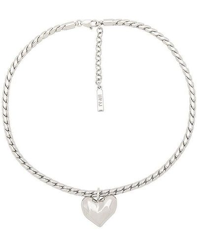 Luv Aj COLLIER PLASTRON THE MOLTEN HEART - Blanc