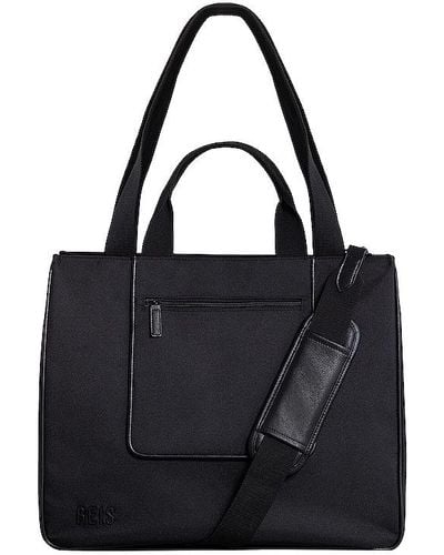 BEIS Bolso tote east / west - Negro