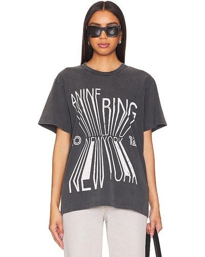 Anine Bing Camiseta colby bing new york - Negro
