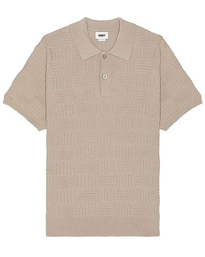 Obey Alfred Polo Sweater - Natural