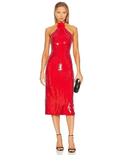 Le Superbe Kaia Botanica Sequin Dress - Red