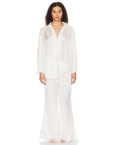 Free People X Intimately Fp Dreamy Days Solid Pj - White