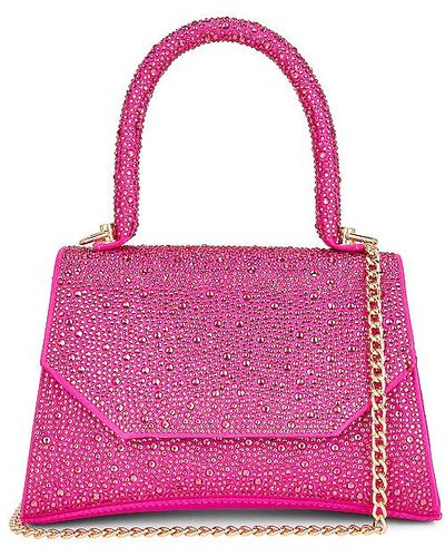 OLGA BERG Kimmi Hotfix Top Handle Bag - Pink