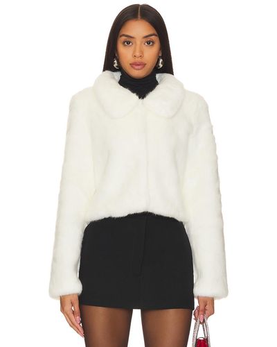 Unreal Fur Tirage クロップジャケット - ホワイト