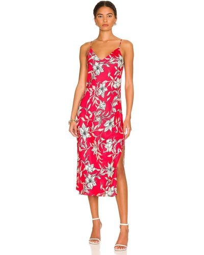 Rag & Bone Mallory Floral Slip Dress - Red