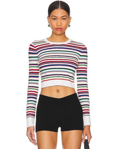 JoosTricot Long Sleeve Crop Top - White