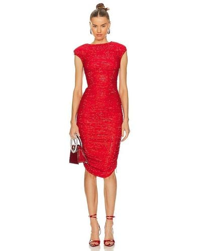 Bronx and Banco Maya Midi Dress - Red