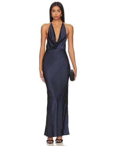 Runaway the Label Posey Maxi Dress - Blue