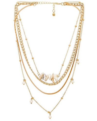 Amber Sceats X Revolve Pearl Layered Necklace - White