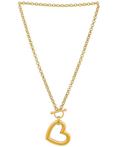 Amber Sceats Oversized Heart Chain Necklace - メタリック