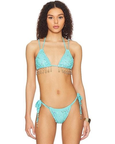 Beach Bunny Winslow Bikini Top - Blue