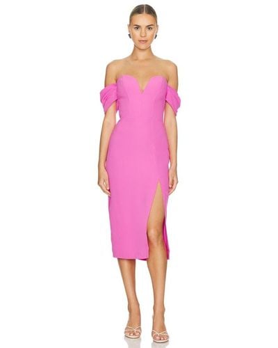 Amanda Uprichard Victoria Dress - Pink