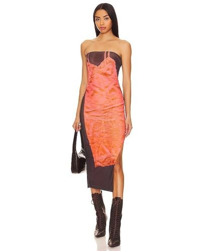 Miaou Lila Dress - Orange