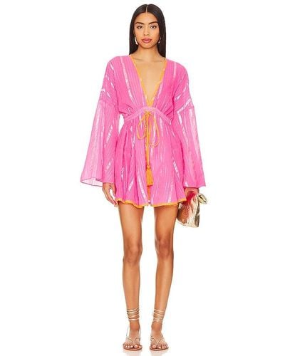 MILLY ROBE COURTE OLYMPIA - Rose