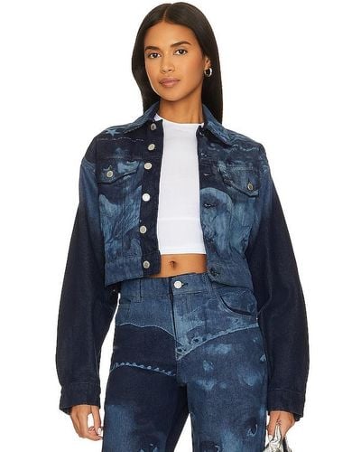 Fiorucci Enlarged Angels Denim Jacket - Blue