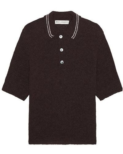 Our Legacy Traditional polo - Negro