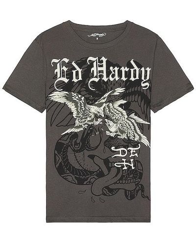 Ed Hardy Eagle Battle Tee - Black