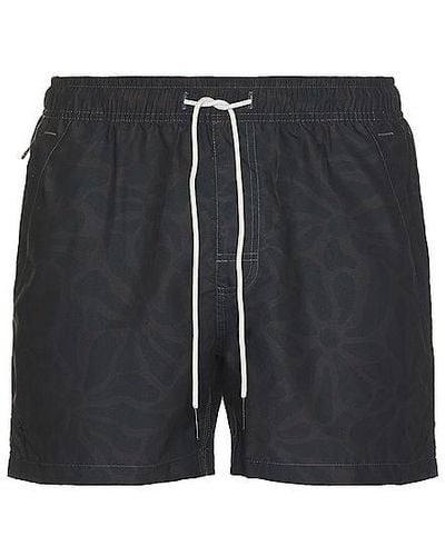 Oas Blossom Swim Shorts - Black