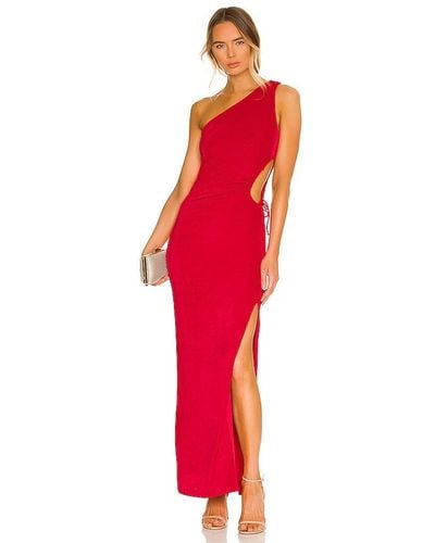 superdown Victoria Cut Out Maxi Dress - Red