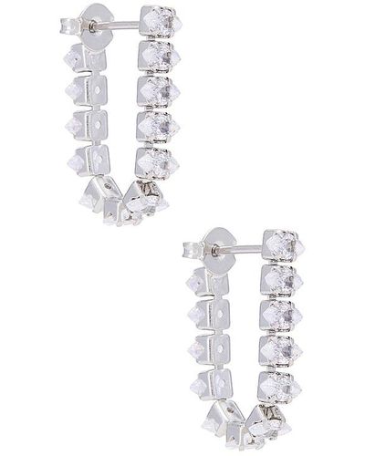 Jordan Road Jewelry Pendientes natalie - Blanco