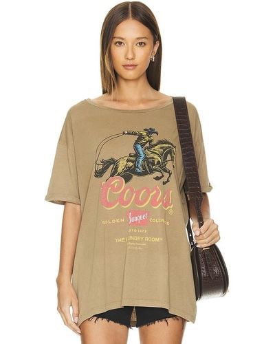 The Laundry Room Coors Roper Oversized Tee - Natural