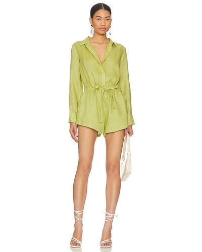 Seafolly Linen Playsuit - Yellow