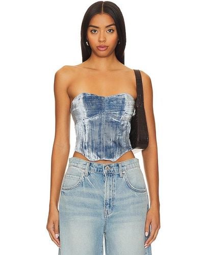 House of Harlow 1960 X Revolve Balley Corset - Blue