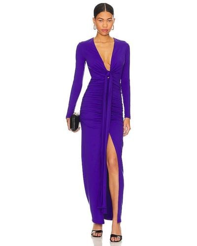 Susana Monaco Tie Front Dress - Purple