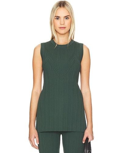 Veronica Beard Semma Sweater Top - Green
